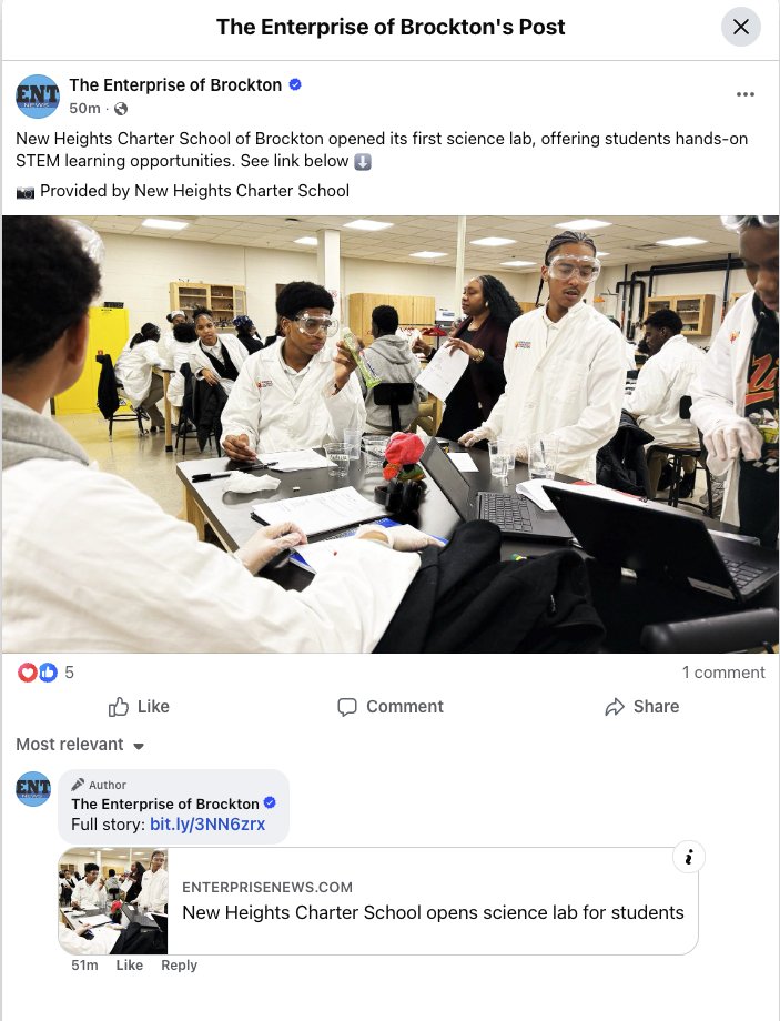 New Heights Charter School of Brockton Official tweet media