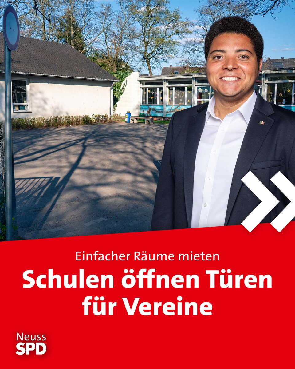 spdneuss's tweet photo. Nachrichten, über die wir uns als SPD Neuss freuen 🎉: Der Stadtrat hat beschlossen, dass Vereine künftig einfach und unbürokratisch Schulräume 🏫 für Veranstaltungen mieten können!

Mehr zum Thema findest Du hier ℹ️: https://t.co/STCpAnf8S2 https://t.co/Nutw1DkLrj