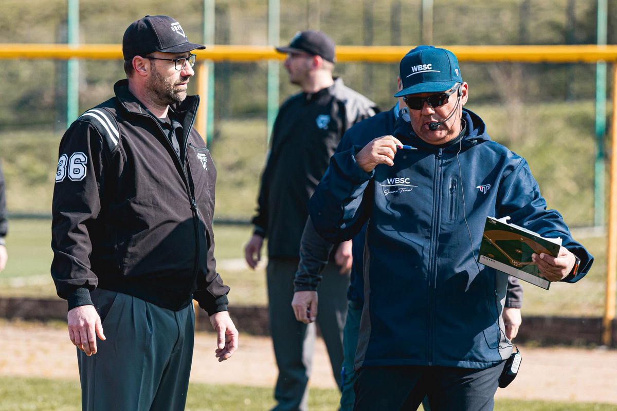 baseballczech_'s tweet image. Prague hosted a prestigious WBSC umpires clinic 👨🏻‍⚖️, giving Czech umpires valuable experience from the international stage. Under the guidance of experienced instructors from Puerto Rico, along with Czech #WBC umpires 🌎, participants focused on both theory and practice —