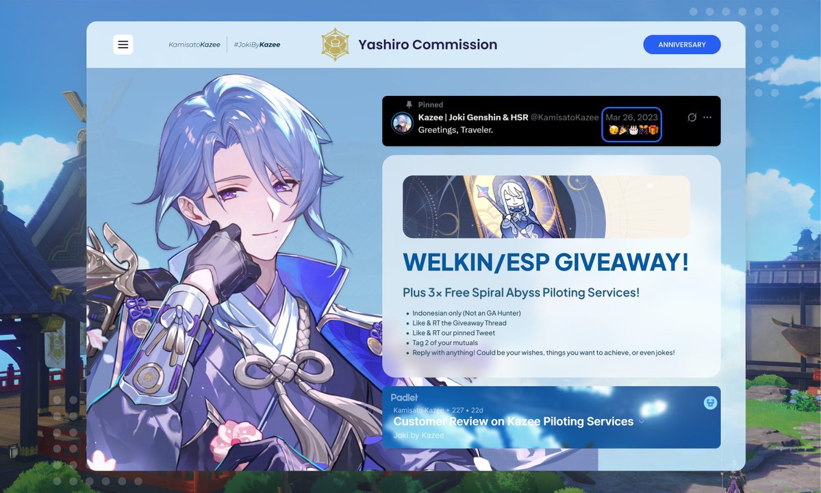 Kazee | Joki Genshin & HSR tweet media