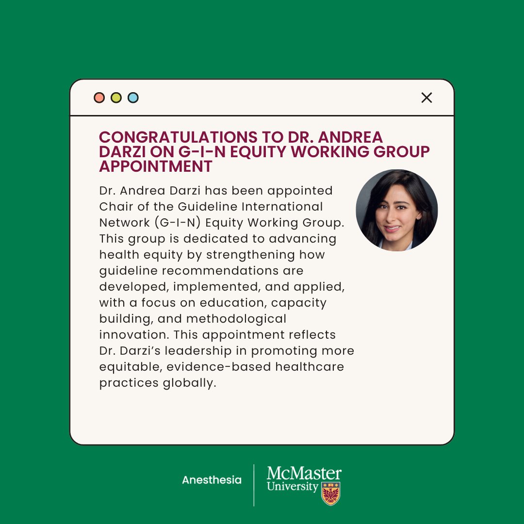 McMaster Anesthesia tweet media