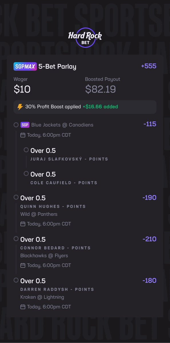 NHL PT PLAY🏒🚕

+555💰

#Gambling𝕏 #NHLPicks
