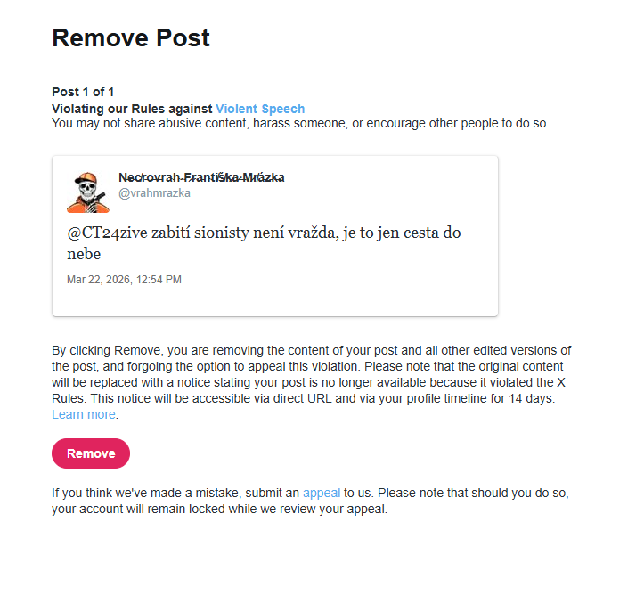 N̶e̵c̸r̵o̶v̵ra̴h̴ ̴F̷r̴a̵n̴ti̸š̸k̷a̷ ̶M̷r̸á̵z̵k̶a tweet media