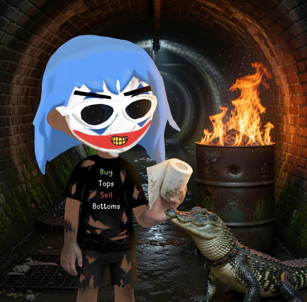 Ever since I pissed my life away im not even accepted topside anymore. 

Made friends with a gator who probably wants to eat me…

It’s cold dark and damp someone save me…

💧🤡👑