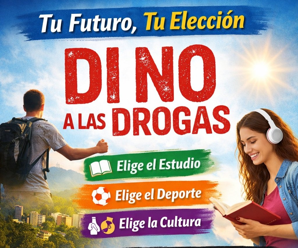 Las drogas no son camino, son barrera: limitan sueños, destruyen proyectos y ponen en riesgo la salud y la vida.  
Nuestro compromiso es acompañar a los estudiantes en la elección de un camino limpio, responsable y lleno de oportunidades.  
#NoALasDrogas
