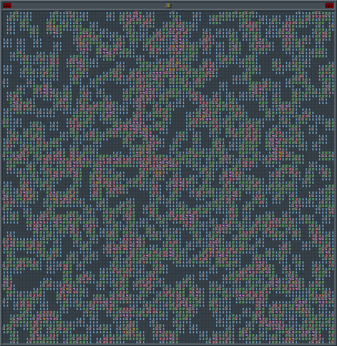 sandro114's tweet photo. tablero 100x100 | 1547 minas (1003 diff) https://t.co/0dl2sSA5Vy
also hola, primer post xd https://t.co/eETIZC0YSM