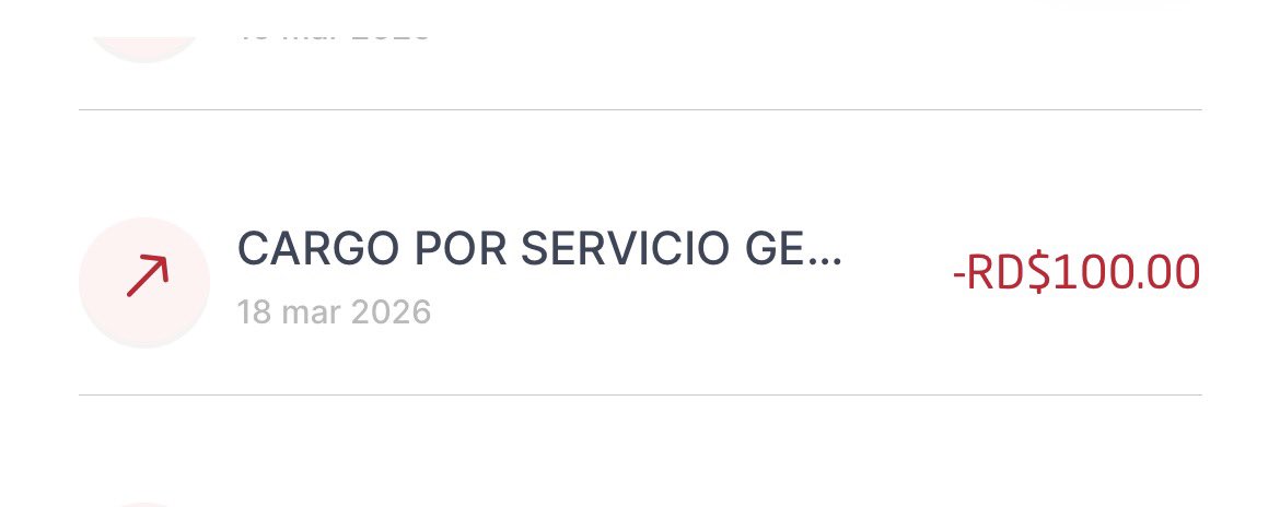 Julio111gomez's tweet photo. ALERTA BANCO POPULAR ME ESTÁ SACANDO DINERO @Popularenlinea @SuperdeBancosRD https://t.co/c9nOGEYYqo