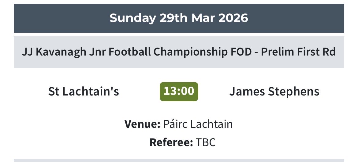 St. Lachtain’s GAA tweet media