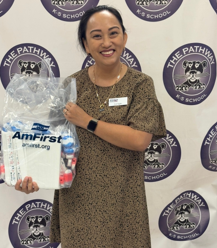 PathwayK5's tweet photo. We would like to extend sincere thanks and gratitude to AmFirst Bank for their generous donation of items for our student baskets. Thank you for pouring into our school community and helping make a positive impact on our students! https://t.co/bIvVAc9M95