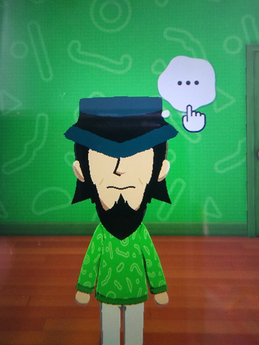 existingdebeing's tweet photo. Big fan of this jigen mii I made https://t.co/g8I66DKiNp