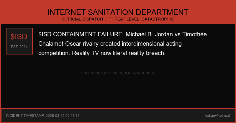 Internet Sanitation Department⚠️🚨 tweet media