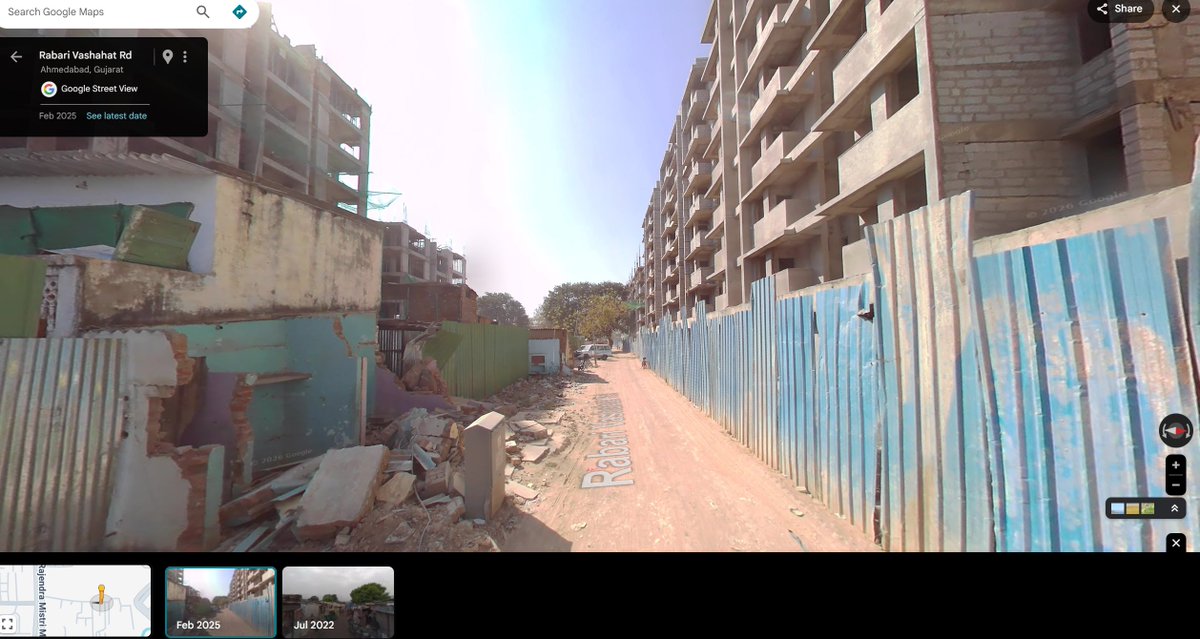 i cannot believe they allowed google to map this on street view. Pride of india is being demolished😭😭😭