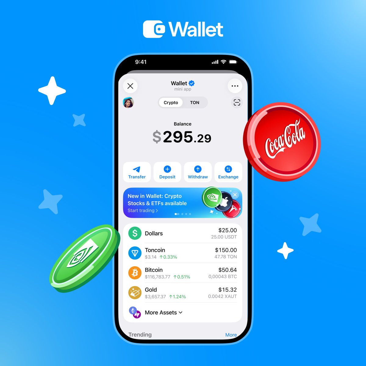 Wallet in Telegram tweet media