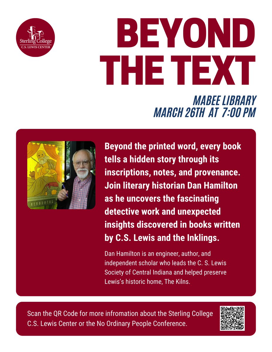 Sterling College C.S. Lewis Center tweet media