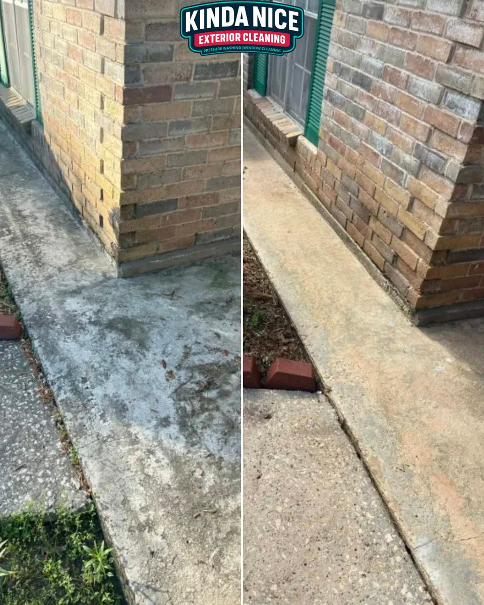 KNPWLLC's tweet photo. The satisfaction of a deep clean. 😍 

Check out this sidewalk transformation we just wrapped up!

Your home deserves to shine. Who’s next? 🚿✨

#PressureWashing #HomeImprovement #KindaNice #CleanCo https://t.co/63YGeNjq8O