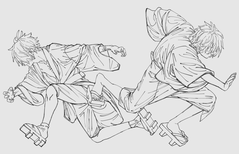最近描いた線画のゲ謎(舞台)父 