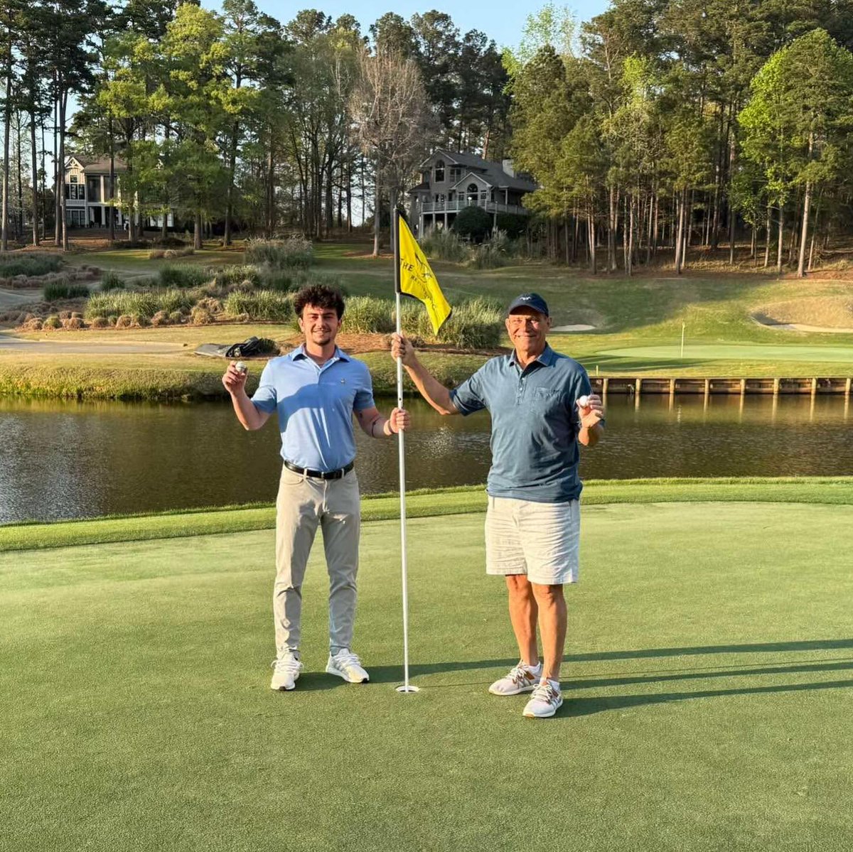 reynoldsgolf's tweet photo. There are some moments that feel bigger than the game, and this is one of them. A grandfather and grandson. The same hole. Two unforgettable hole-in-one shots.

At Reynolds Lake Oconee, it’s not just about the scorecard, it’s about the stories that are shared, the traditions that are passed down, and the memories that connect one generation to the next.

The Landing, Reynolds Lake Oconee, hole #3.
Braxton Oglesby hole-in-one, March 3, 2024
Maurice Oliver hole-in-one, March 20, 2026

📷 Meredith Lynne Oliver