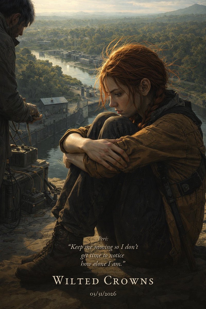 “Nobody wants me around.”

◆─◇─◇

“Keep me moving so I don’t get time to notice how alone I am.”

Wilted Crowns · 03/31/2026

bloodandsteel.netlify.app

#dieselpunk #WritingCommunity #SFF