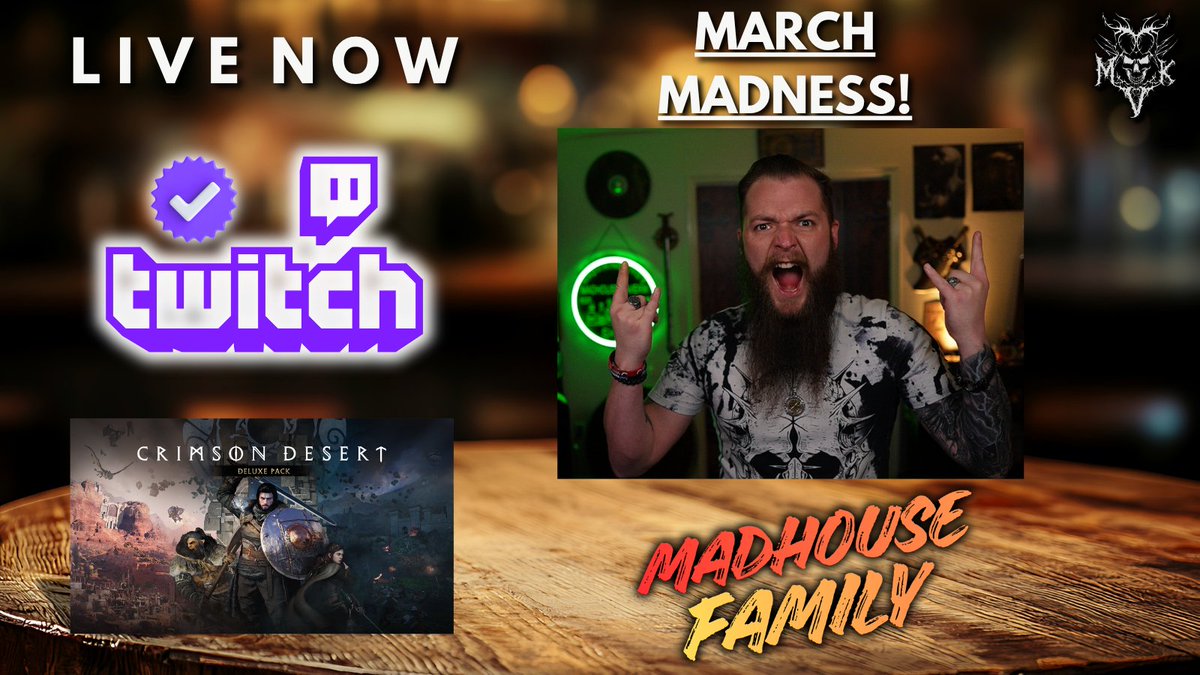 BACK WITH SOME MORE MARCH MADNESS AS ALL TECH ISSUES HAVE BEEN RESOLVED SO LET'S HYPE IT UP FOR THE WEEKEND!

  Doing Mad Hot Takes this Morning while getting some Coffee in spreading nothing but good vibes all around the world!

  Tavern is Open,
⚔️Live Now