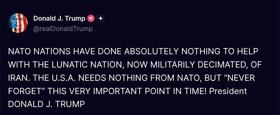 Fan Donald J. Trump 🇺🇸 TRUTH POSTS tweet media