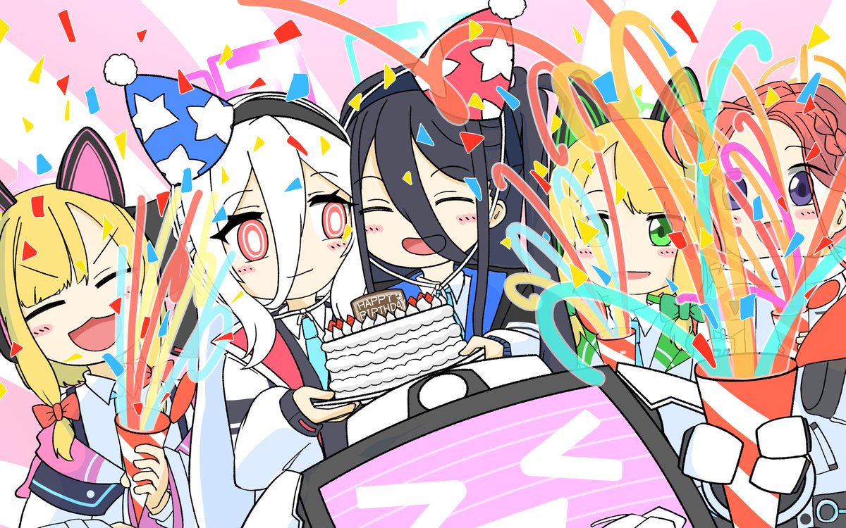 遅れましたが・・・
アリス＆ケイ誕生日おめでとうございます‼️#ブルアカ