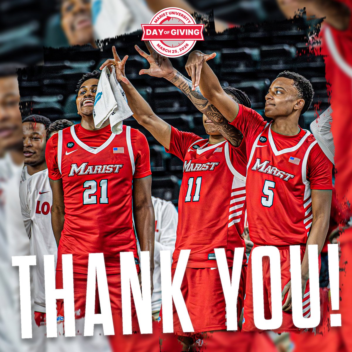 MaristMBB's tweet photo. Big moments built on your support.

Thank you for backing Marist Basketball. 

#MaristDayOfGiving https://t.co/5ZNFRHH8dD