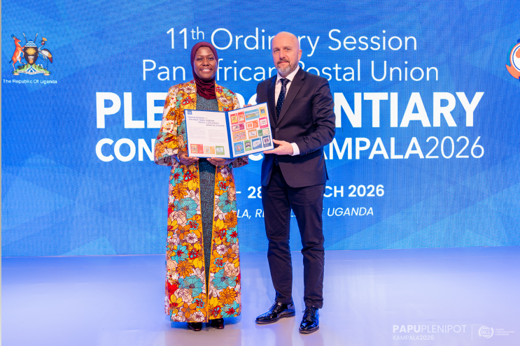 UPU_UN's tweet photo. 📍Kampala, Uganda

Recently, UPU DDG @MarjanOsvald joined the Permanent Secretary of Ministry of ICT &amp; National Guidance, Dr. Aminah Zawedde @azawedde alongside honourable African leaders &amp; stakeholders at the 44th Ordinary Session of the Council of Administration of @papuafrica https://t.co/Rq1HxvrGhT