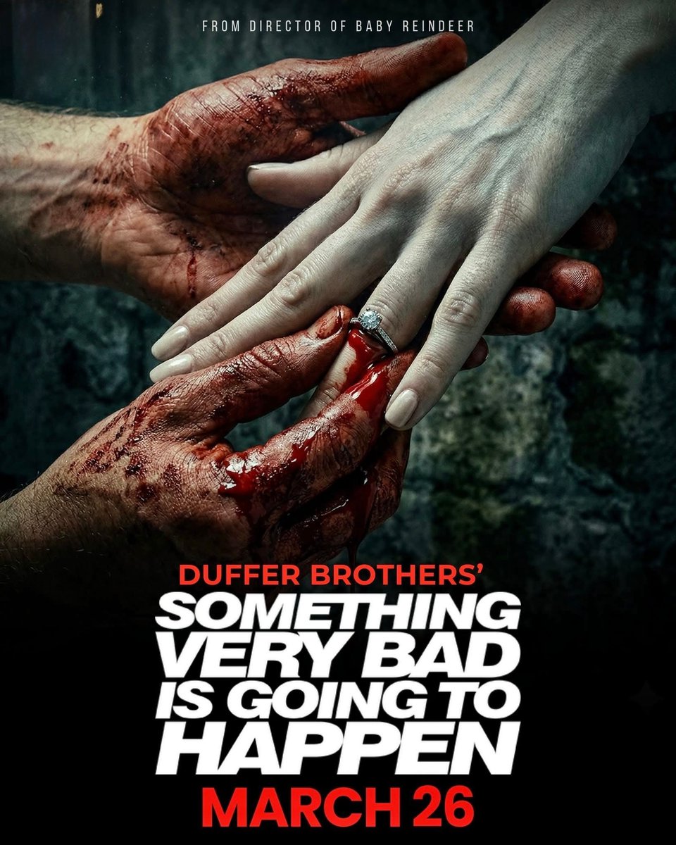StrangerNews11's tweet photo. Something Very Bad Is Going To Happen, a new show produced by the Duffer Brothers, is now on Netflix. Early reactions praise its tense, mystery-driven psychological horror. https://t.co/0pVfQCx9AG