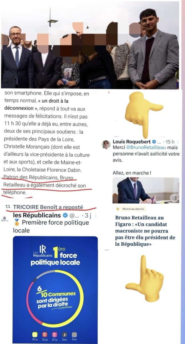 laroulotte49's tweet photo. L'ambiance va être très sympa dans la nouvelle équipe municipale menée par la 🦃#Leroy
Entre les jeunes #LR et les jeunes avec #Macron ça risque d'être tendu vu comment le merd2 de #Roquebert envoie @BrunoRetailleau dans les cordes ! Ça promet du beau #pestacle 😂
#cholet https://t.co/13IShQ94ex