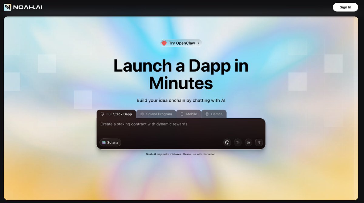 Plena → Noah Network tweet media