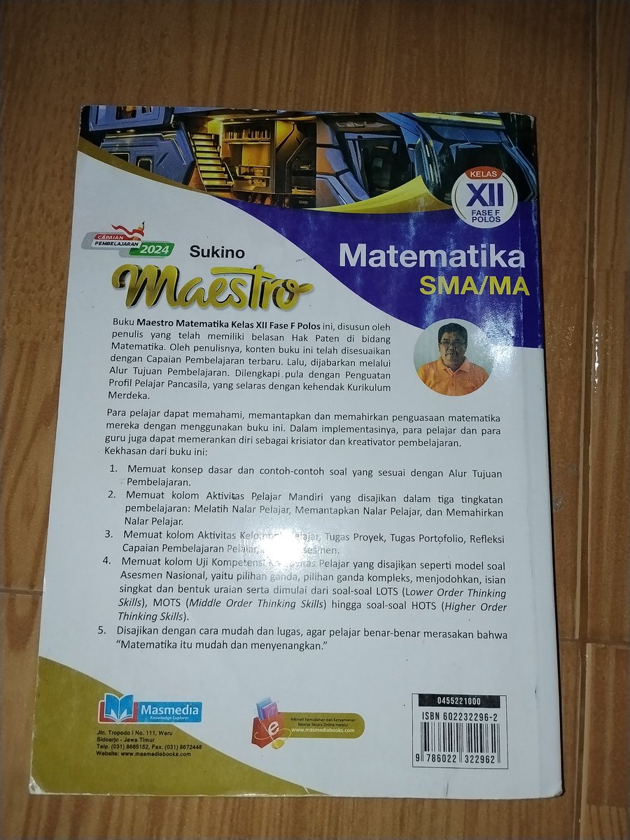 rIc3l's tweet photo. buku masmedia kurmer SMA mat wajib - 65k (bs oren)

kurikulum merdeka mat wajib-  buku pelajaran 
#zonauangㅤ #zonajajan #zonabu https://t.co/DhssUHyC95
