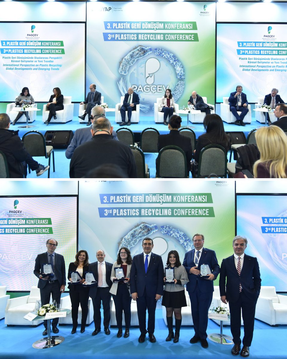 PAGEV1989's tweet photo. PAGÇEV 3. Plastik Geri Dönüşüm Konferansı’nın 1. paneli, “Plastik Geri Dönüşümünde Uluslararası Perspektif: Küresel Gelişmeler ve Yeni Trendler” temasıyla gerçekleştirildi. https://t.co/fT3trcgCS4