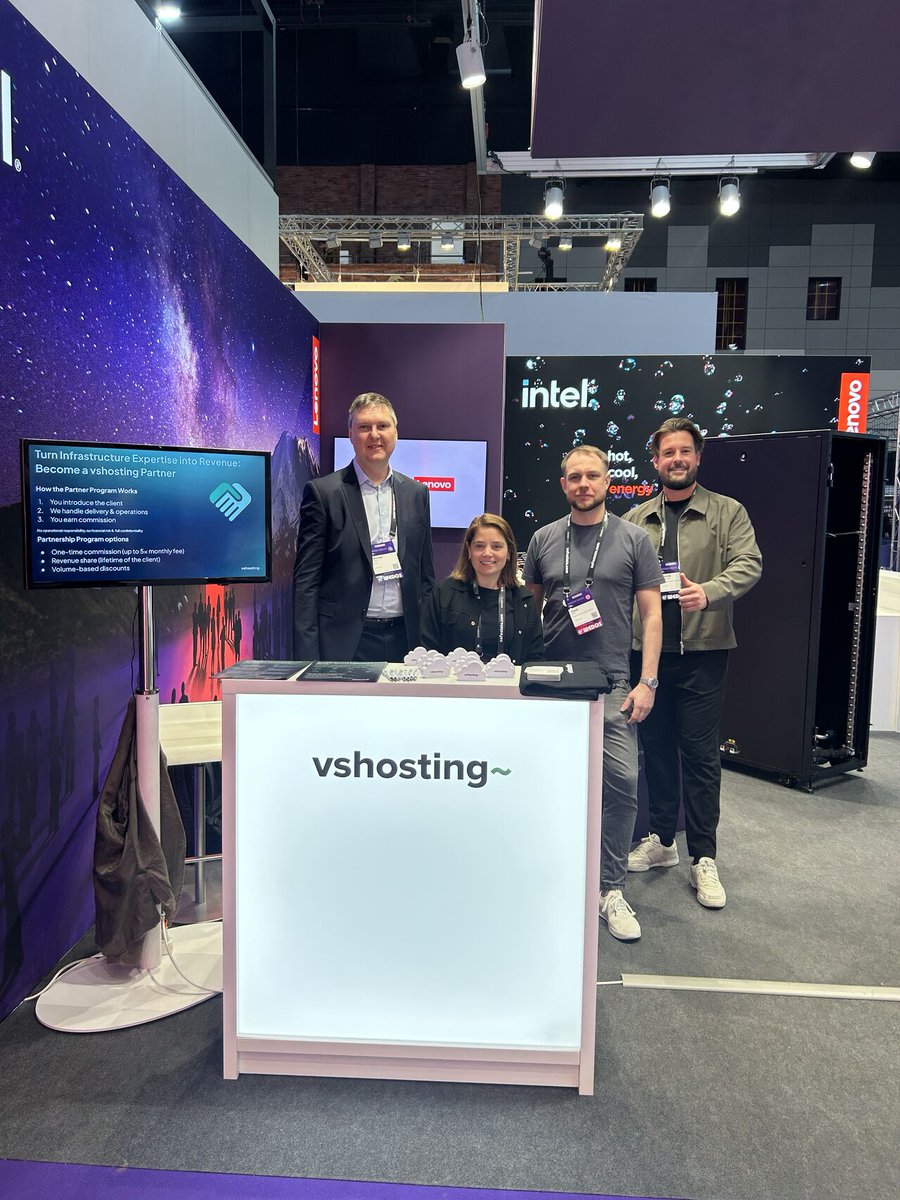 vshosting's tweet photo. CloudFest 2026 je za námi 🚀 Bylo skvělé být součástí jedné z největších akcí pro cloud a hosting komunitu – letos opět společně s Lenovo.

Díky všem, kteří se za námi zastavili. Těšíme se na pokračování rozpracovaných spoluprací i nové projekty. https://t.co/DA9GWRBF90