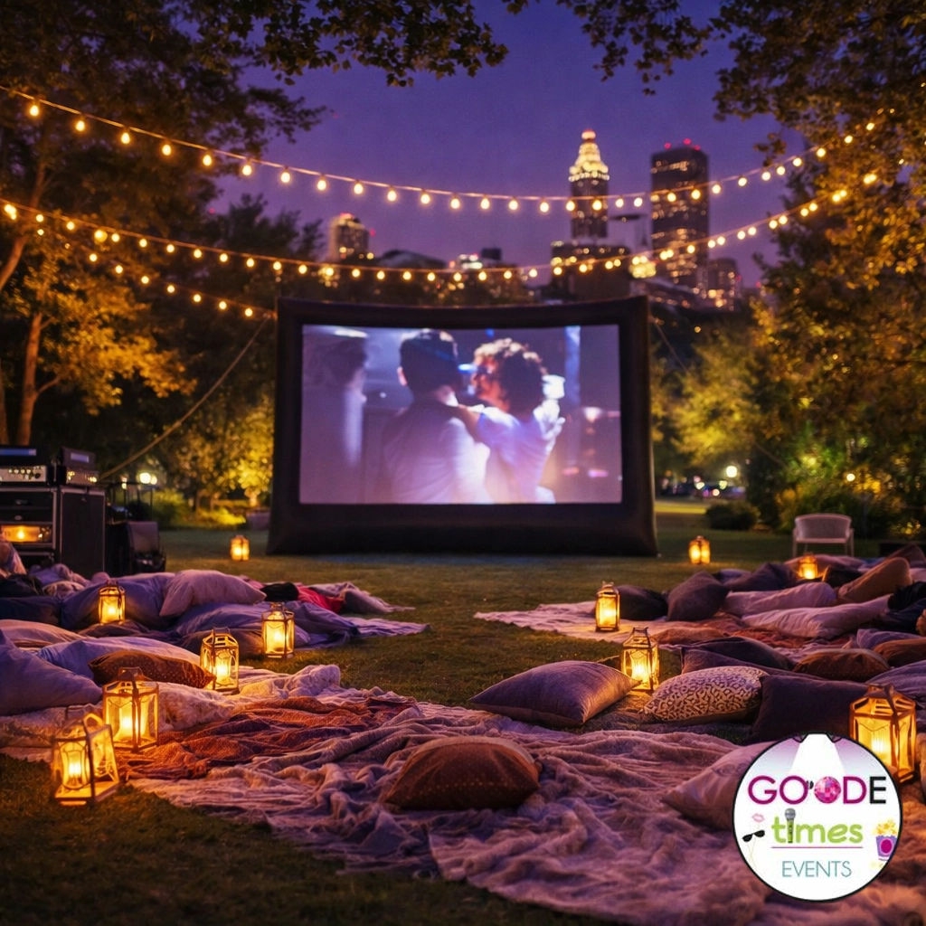 djbgoode's tweet image. Ditch the sticky floors. 🍿 We’re bringing big screen magic to your backyard! With Starlight Cinema, we handle all the tech while you handle the snacks. Pure movie magic, zero stress. 🎬✨ Let’s chat! #StarlightCinema #ATLEvents #MovieNight #GoodeTimes