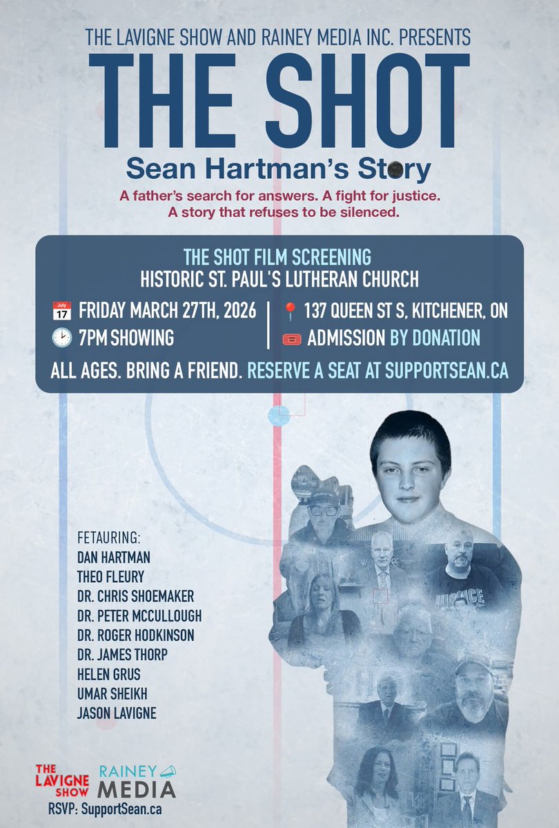 Kitchener it's your turn!!!
Justice won't be stopped. 
Come out and judge for yourself why we received a threat for this documentary.
❤️🫂💪😢
Supportsean.ca