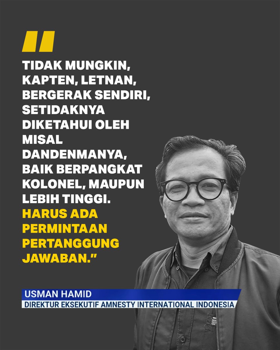 sarimaya134q's tweet image. Kasus Andrie Yunus memunculkan pertanyaan mengenai mekanisme komando di BAIS. Publik menunggu kejelasan apakah ada tanggung jawab struktural di atas pelaku lapangan.
#bais #andrieyunus #rantaiKomando #usuttuntas #ruleoflaw #kawalkasus Furab Mahal PPPK