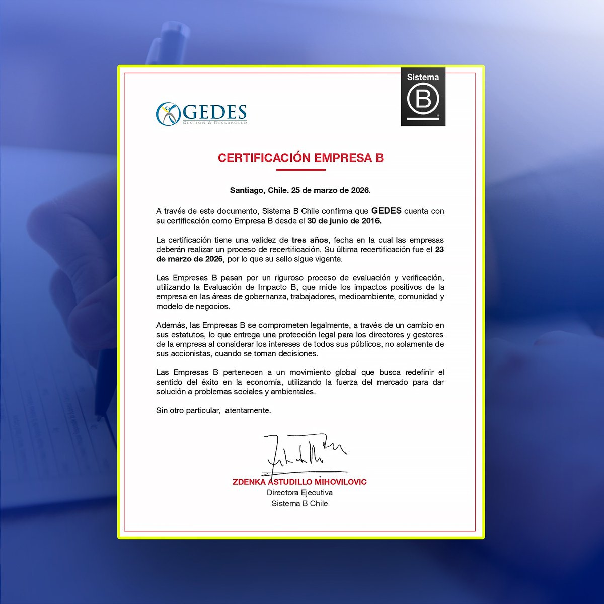 GEDES tweet media