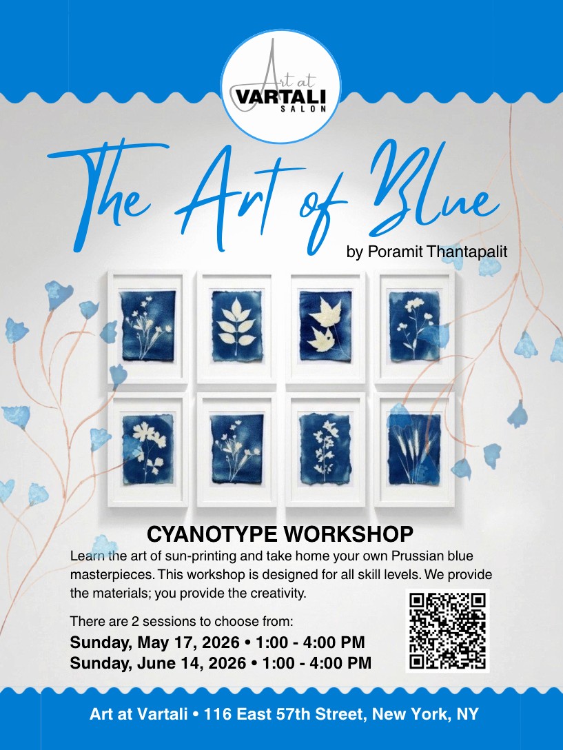 Pixibition's tweet photo. My upcoming cyanotype workshop: The Art of Blue. Learn the art of sun-printing and take home your own handmade masterpieces.
Dates: 2 sessions to choose: May 17 or June 14, 1-4 PM
Location: Art at Vartali, 116 E 57th Street, NYC
More info at Link in Bio
#workshop #cyanotype https://t.co/a8CQngF0hB