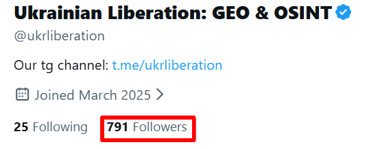 Ukrainian Liberation: GEO & OSINT tweet media