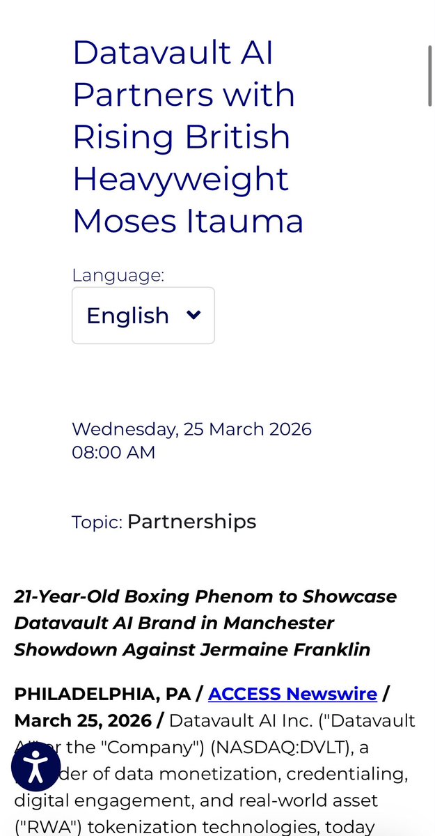 PolarizingLit's tweet image. $dvlt !!! The minerals tokenization is what I care about most but they’re also tokenizing something with a British boxer accessnewswire.com/newsroom/en/co…