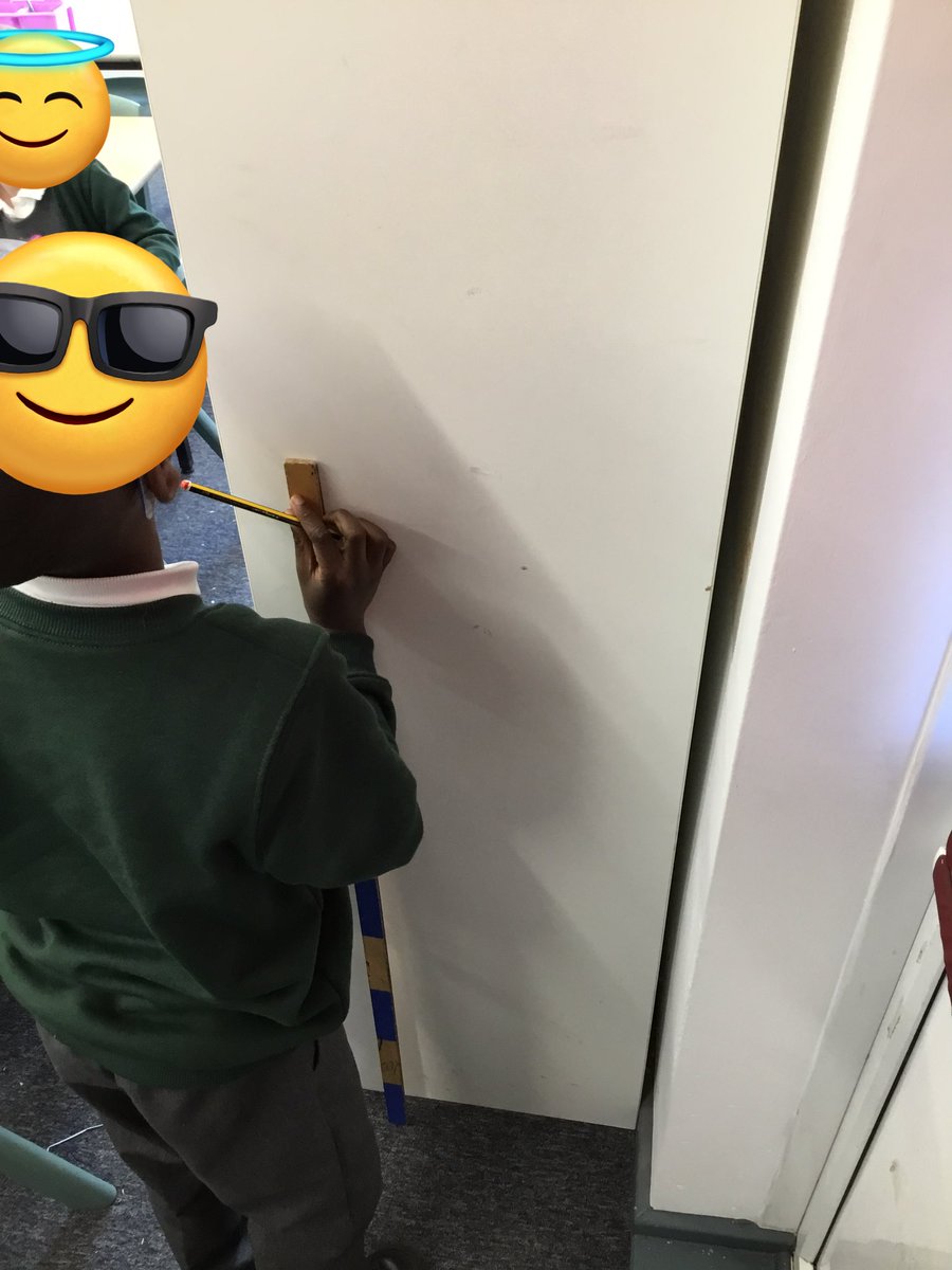 BentleyWestWS2's tweet photo. Year 2 have had a fantastic time in maths this afternoon. They have been practicing their measuring skills using metre rulers. They even measured their teachers. Well done Year 2. #BWmaths https://t.co/750FThIaNt