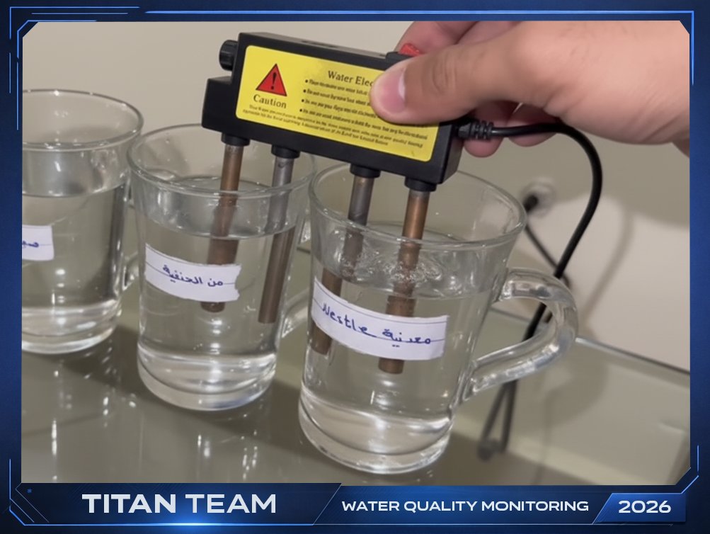 Titanteam25's tweet photo. 🌍 Environmental Activities

At Delta University lab, results showed higher impurities in tap &amp; mineral water, while filtered water had better quality. Calcium (~140 mg/L) indicated moderate hardness.

@EgyptROV
#Titan #MATEROV https://t.co/1WyzOGvxoP