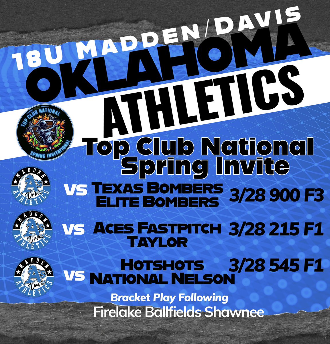 Oklahoma Athletics National Madden/Davis 18U tweet media
