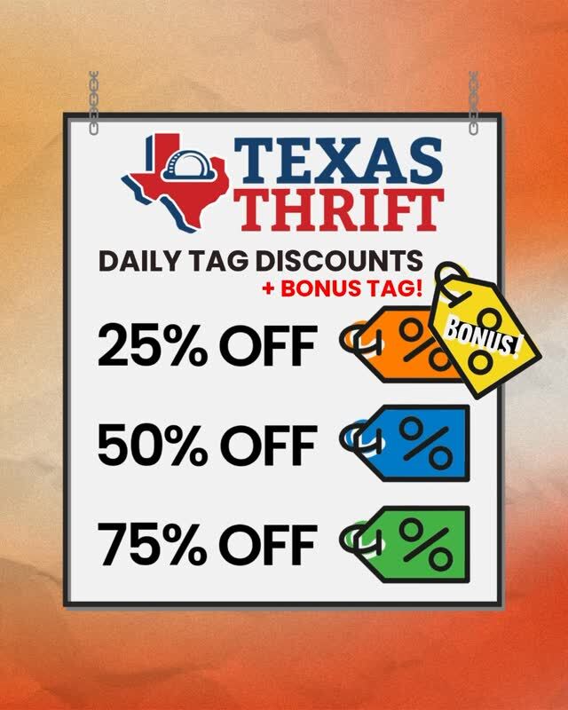 Surprise Savings! A 4th color – Yellow Tags – now 25% OFF, along with 3 others already discounted.