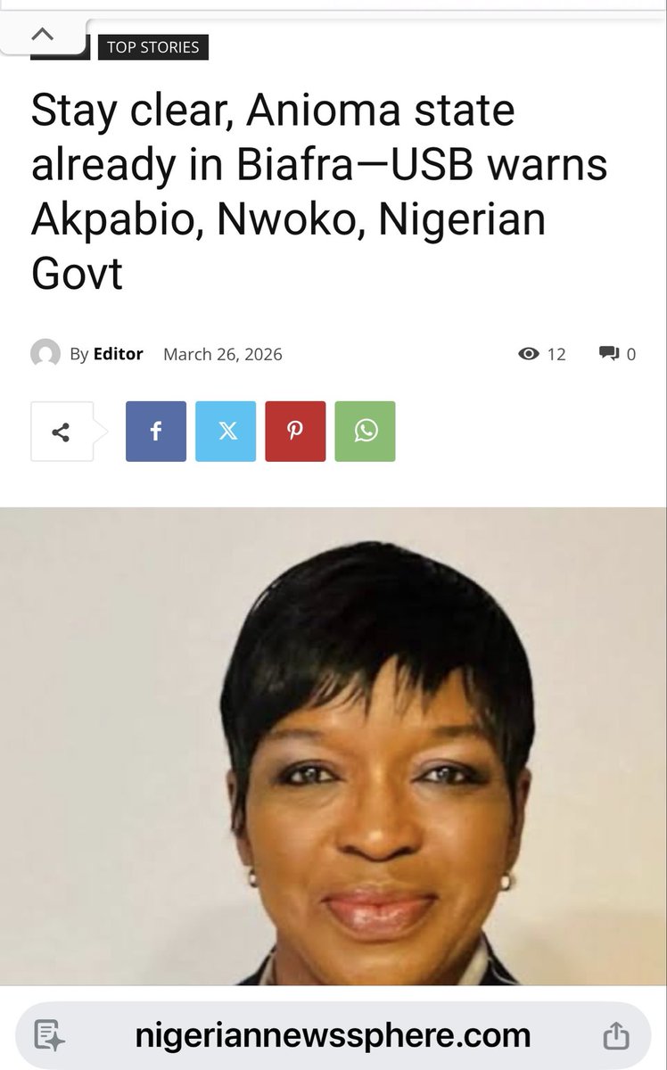 Ngozi Orabueze Deputy Prime Minister/COS USB tweet media