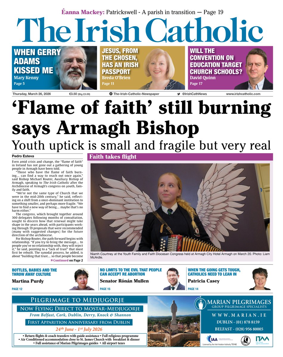 IrishCathNews's tweet photo. Youth uptick is small and fragile but very real

Even amid crisis and change, the “flame of faith” in Ireland has not gone out a gathering of young people in Armagh have been told.

Read more: https://t.co/S9InUMVJ6g https://t.co/KmQqnkvHLb