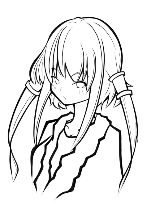 本日の下描きと線画 今日は起きているだけで疲労困憊… 熱が無いのが救いですな _:('ཀ`」 ∠): #一次創作 #イラスト