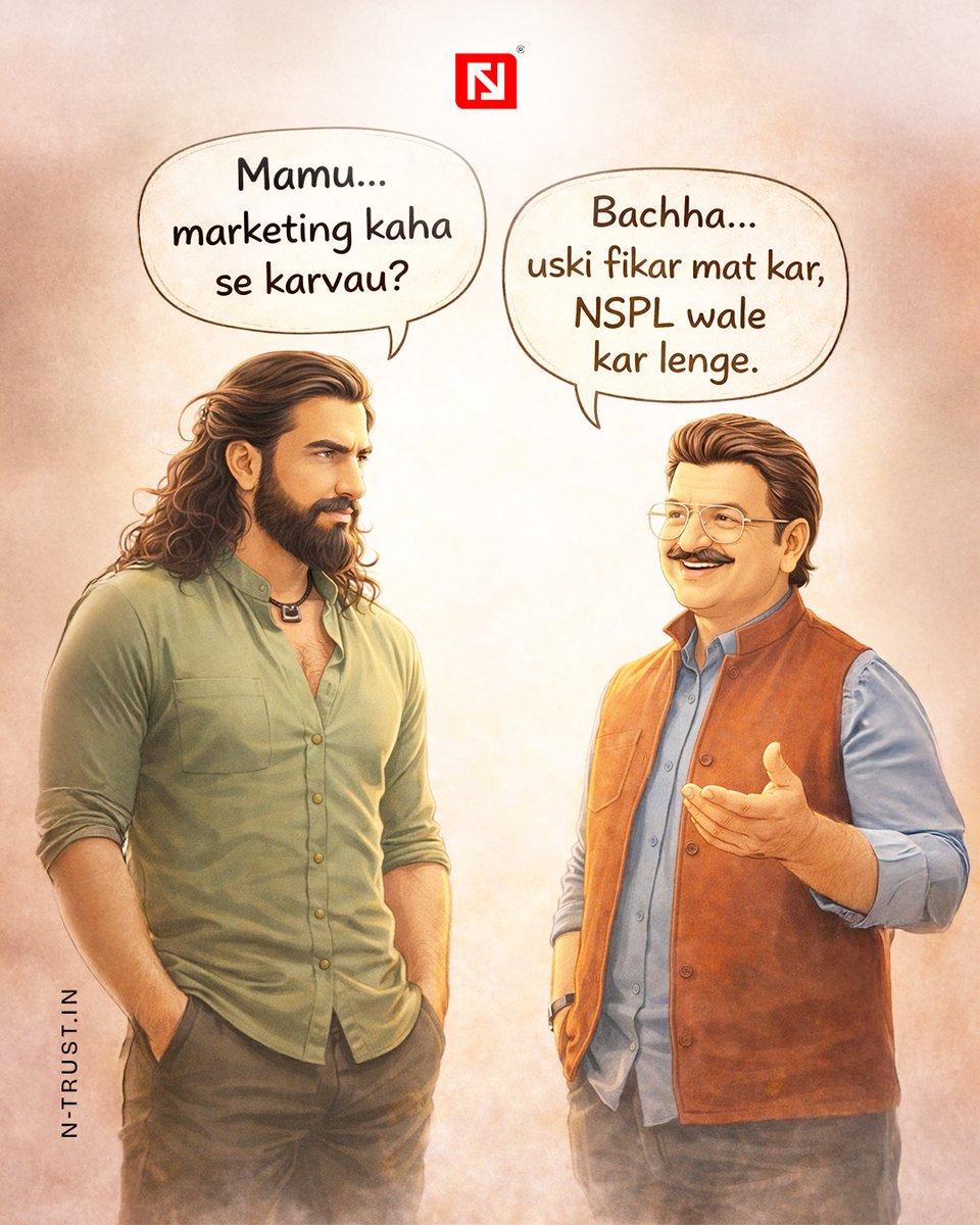 ntrustsolutions's tweet photo. Mamu ne kaha, NSPL ne kiya — marketing sorted.

Leave the marketing stress to us — NSPL has your back.  Visit : https://t.co/7Ei6aMCDjp

#NSPL #MarketingDoneRight #TrustTheExperts  #NoTensionMarketing #digitalmarketing https://t.co/Kt6OBD2Cj3