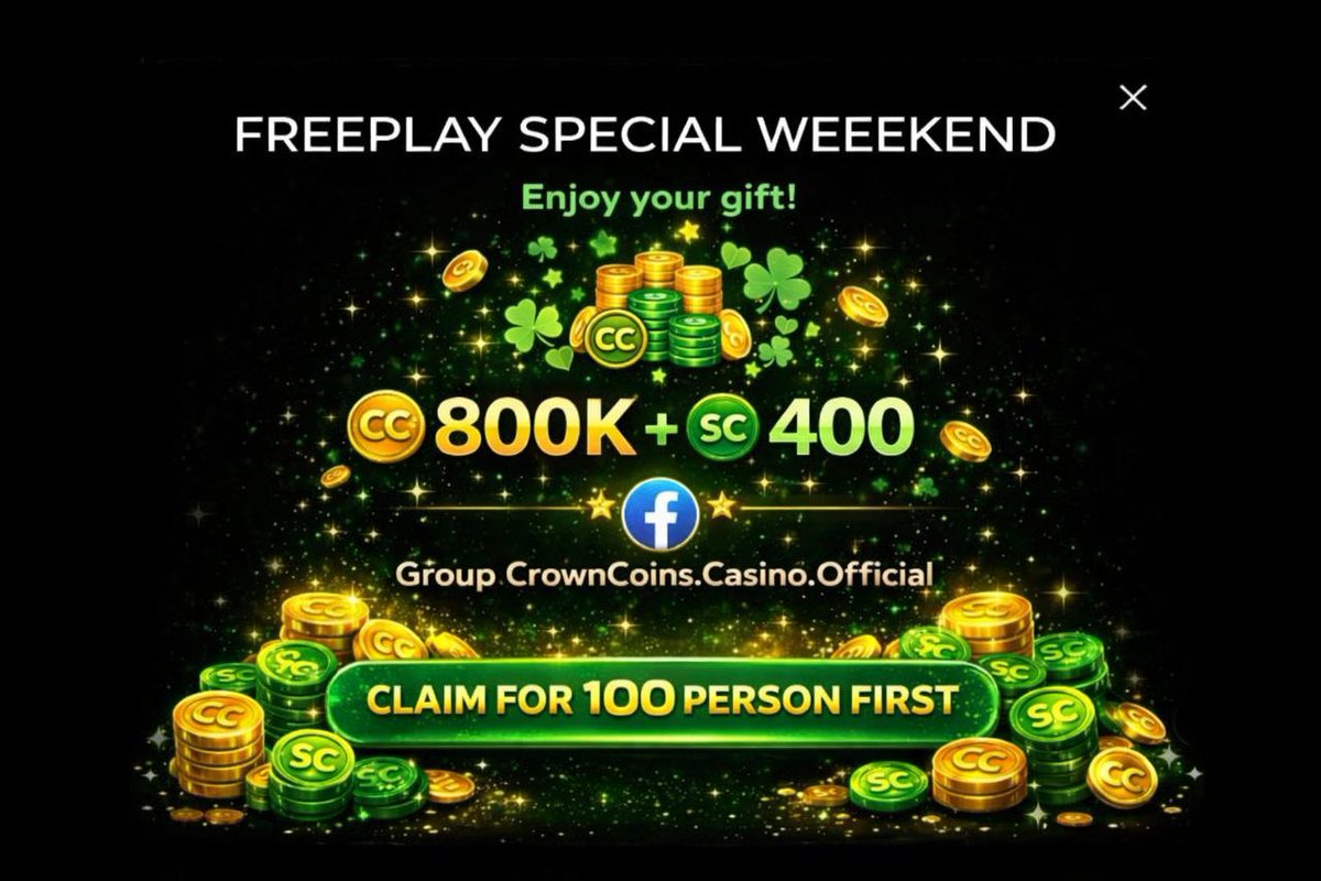 CrownCoins Casino Bonus tweet media