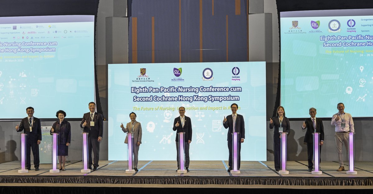 CUHKMedicine's tweet image. The Nethersole School of Nursing (@cuhknursing)  of @CUHKMedicine launches the 8th Pan-Pacific Nursing Conference cum 2nd Cochrane Hong Kong Symposium, bringing together nearly 1,200 delegates around the world to explore how #AI, #bigdata, #genomics and #evidence-based healthcare